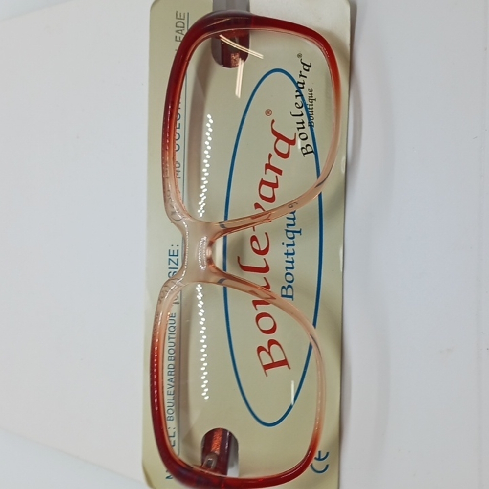 NWT women's BOULEVARD BOUTIQUE EYEGLASS FRAMES 1025 BROWN FADE